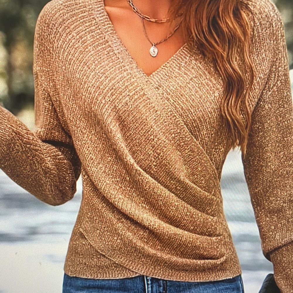 Elegant Tan Women's Sweater